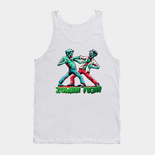 Tiger vs Zombie Fight Tank Top